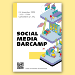 Plakat vom 1. Social Media-Barcamp