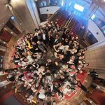 360° Foto der Teilnehmenden an der Winterschule (Foto: Omar Elsafwani)
