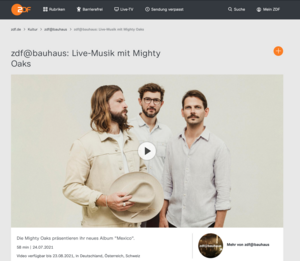 Screenshot Website ZDF