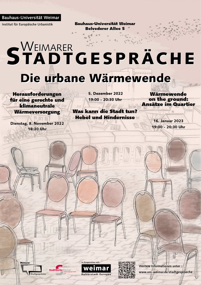 Plakat der Weimarer Stadtgespräche Edition 2.