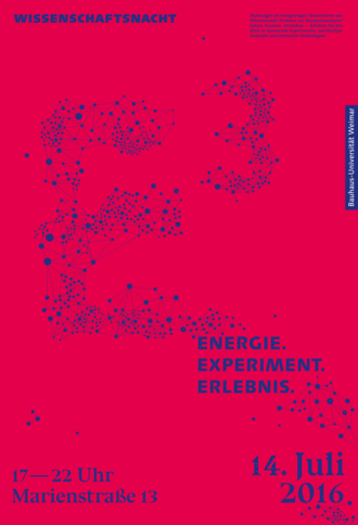 Plakat zur Wissenschaftsnacht, Gestaltung: Verena Kalser & Elisabeth Pichler