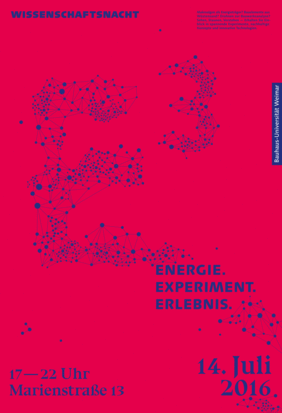 Plakat zur Wissenschaftsnacht, Gestaltung: Verena Kalser & Elisabeth Pichler
