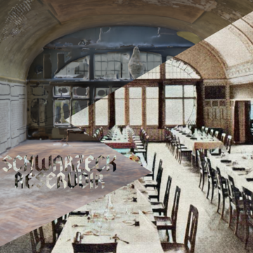 Keyvisual zur Ausstellung: Motiv einer alten Postkarte der Location