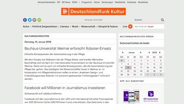 Screenshot der Seite