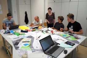 Workshop 2014 mit Studierenden in der Verkehrsplanung. Quelle: Fakultät Bauingenieurwesen