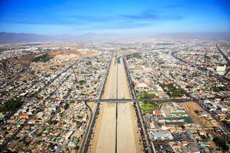 Das Projekt Bordercity beschäftigt sich mit Problemen in der Region um Tijuana River bei San Diego, USA.