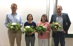 Der alte und neue Vorstand der WBA: Prof. Dr.-Ing. Uwe Plank-Wiedenbeck, Gudrun Kopf, Dr. Susanne Kirchmeyer und Prof. Dr.-Ing. Horst-Michael Ludwig (v.l.) (Foto: WBA)