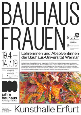 Plakat zur Ausstellung »BauhausFrauen«