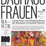 Plakat zur Ausstellung »BauhausFrauen«