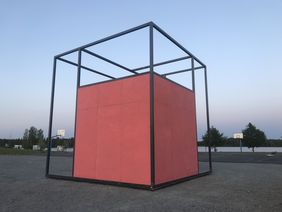Copyright: Bauhaus-Universität Weimar/ Fotos: Julia Heinemann und Rebecca Kramm Impressionen vom Aufbau des Pavillons (Copyright: Bauhaus-Universität Weimar/ Fotos: Julia Heinemann und Rebecca Kramm)