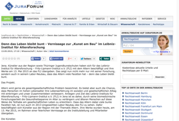 Screenshot der Website