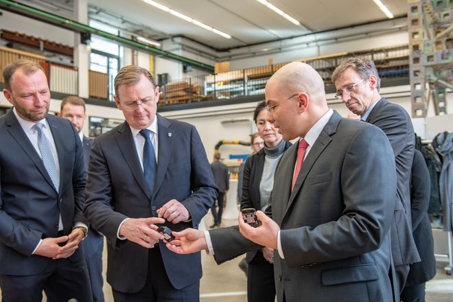 Foto Besuch Ministerpräsident Bodo Ramelow zur Preiswürdigung »Ausgezeichneter Ort 2019«