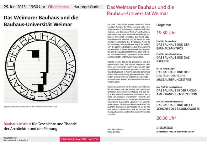 Die Einladung zur Veranstaltung