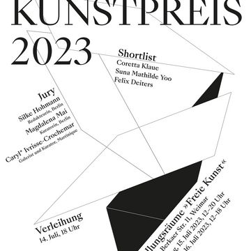 Plakat zum Lyonel Kunstpreis 2023