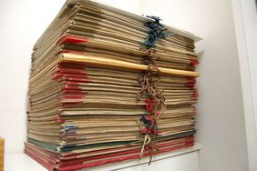Foto eines Stapels von Mappen