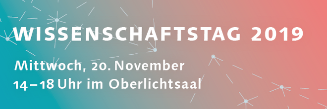 Banner zum Wissenschaftstag 2019 an der Bauhaus-Universität Weimar