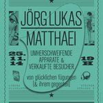 Künstler Jörg Lukas Matthaei ist am 25. November 2014 zu Gast bei den Radiogesprächen der Professur Experimentelles Radio.