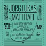 Künstler Jörg Lukas Matthaei ist am 25. November 2014 zu Gast bei den Radiogesprächen der Professur Experimentelles Radio.