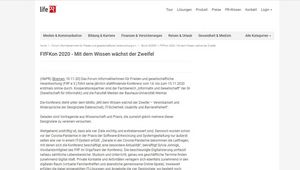 Screenshot der Website 