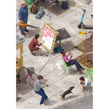Veranstaltungsankündigung (Gestaltung: Max Guther/ Berlin)