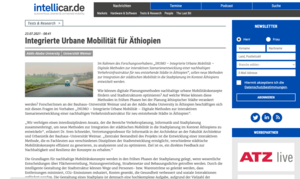 Screenshot Website intellicar.de 