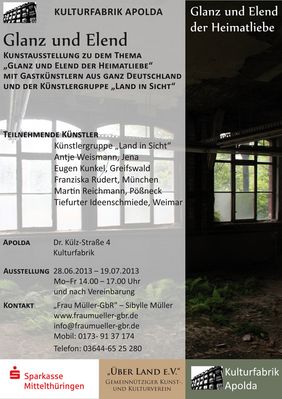Plakat zur Ausstellungseröffnung