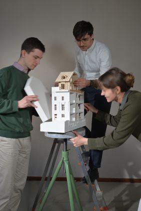 Model of »Tectum Wien« (designers: Gord von Campe, Johannes Damm, Franka Frye)