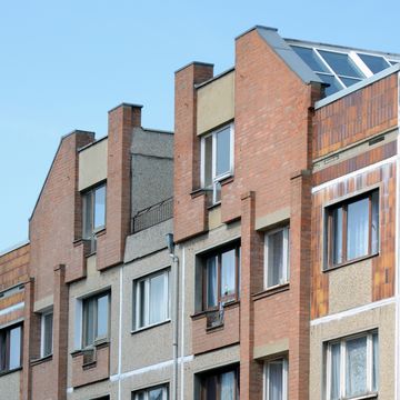 Wohnanlage Große Klausstraße, Halle (Saale): Denkmal seit 2014. (Foto: Kirsten Angermann)