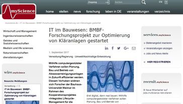 Screenshot der Seite