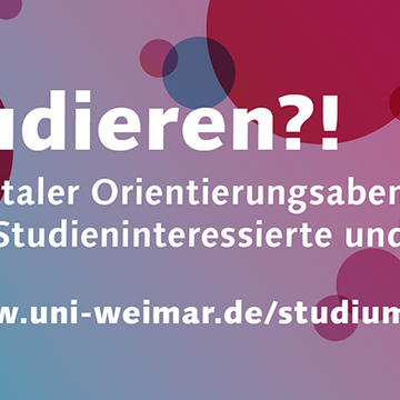 Studieninteressierte, Schüler*innen sowie deren Eltern sind eingeladen, sich über das Studium zu informieren.
