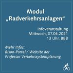 Das neue Modul »Radverkehrsanlagen« wird im Sommersemester 2021 erstmalig angeboten.