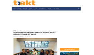 Screenshot Website takt Magazin
