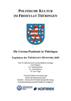 Titelseite des »Thüringen-Monitors 2020« Titelseite des »Thüringen-Monitors 2020«