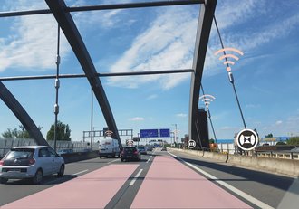 Traffic jams, congestion and harmful emissions should soon be a thing of the past: traffic could also be monitored and managed better in the future thanks to intelligent, digitally-networked systems. (Photo: Raimo Harder)