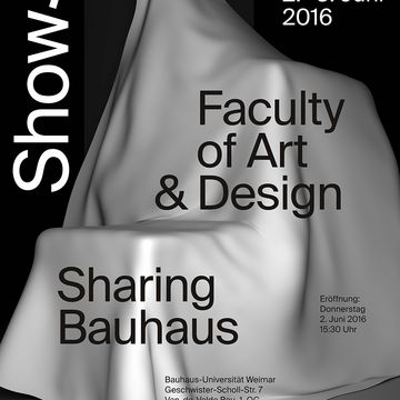 Plakat zum Showcase »Sharing Bauhaus«, Quelle: Bauhaus-Universität Weimar