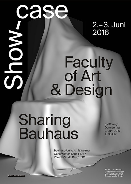 Plakat zum Showcase »Sharing Bauhaus«, Quelle: Bauhaus-Universität Weimar