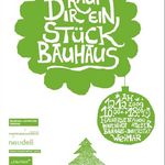Plakat zum Weihnachtsmarkt an der Bauhaus-Universität Weimar (Bauhaus.TransferzentrumDESIGN)