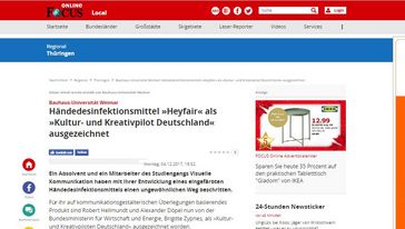Screenshot der Seite
