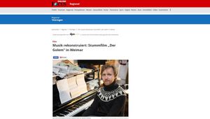 Screenshot der Website 