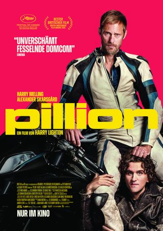Poster for the film »Pillion«.