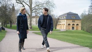 Julia Heinemann and Mats Wercholad went for a walk through the park on the Ilm.