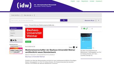 Screenshot der Seite