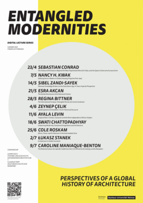 Copyright: Bauhaus-Universität Weimar, Gestaltung: Marie Heye Plakat zur Ringvorlesung (Copyright: Bauhaus-Universität Weimar, Gestaltung: Marie Heyer)