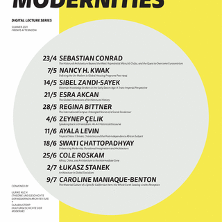 Plakat zur Ringvorlesung (Copyright: Bauhaus-Universität Weimar, Gestaltung: Marie Heyer) 