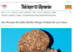 Pokal für die Bürger und Bürgerinnen aus Zella-Mehlis
