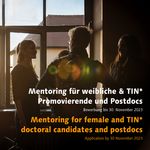 Graphic announcing the mentoring program