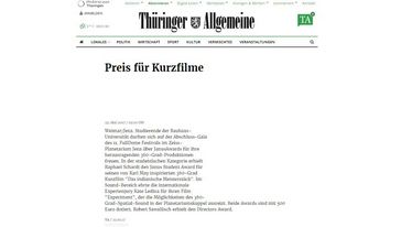 Screenshot der Seite