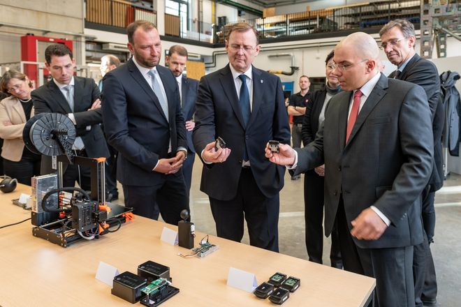 Foto Besuch Ministerpräsident Bodo Ramelow zur Preiswürdigung »Ausgezeichneter Ort 2019«