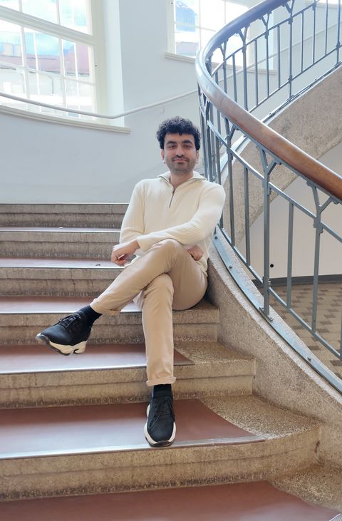 for his outstanding commitment to social, societal, and intercultural issues Ihab Al-Rikabi, DAAD Prize winner 2025 at the Bauhaus-Universität Weimar. Photo: Angye Diener