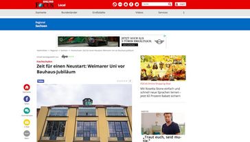 Screenshot der Seite